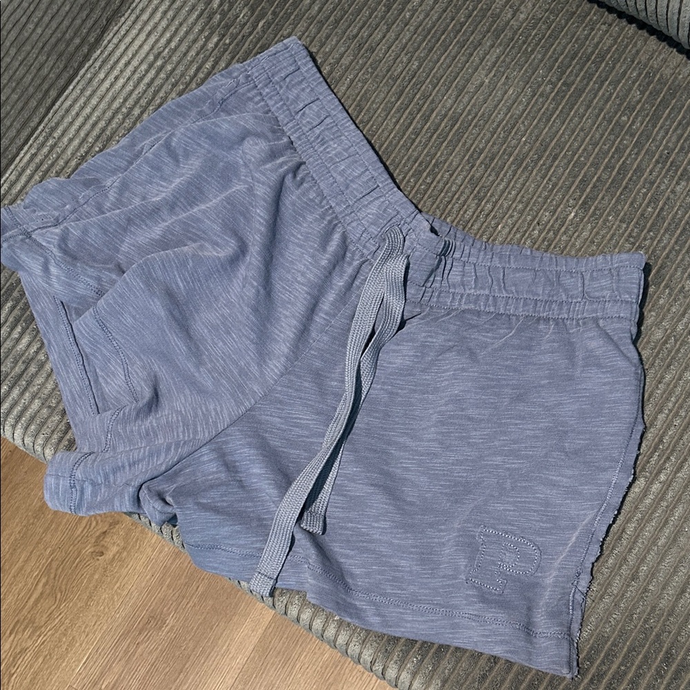 PINK Victoria's Secret Heather Blue Athletic Lounge Shorts
